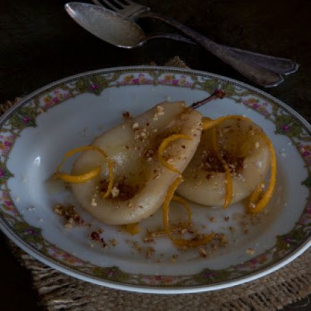 poached pears – an easy dessert