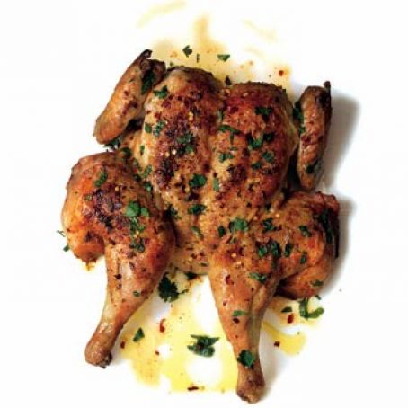 Chicken Under a Brick