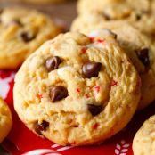 Chocolaty Candy Cane Cookies