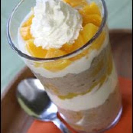 Peaches 'n Cream Oatmeal Parfait