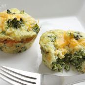 Broccoli and Cheese Mini Egg Omelets