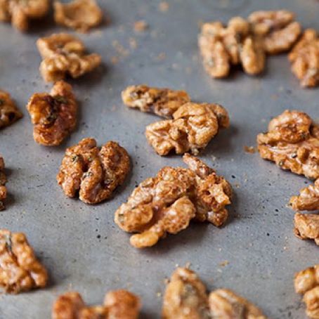 Sage-Candied Walnuts
