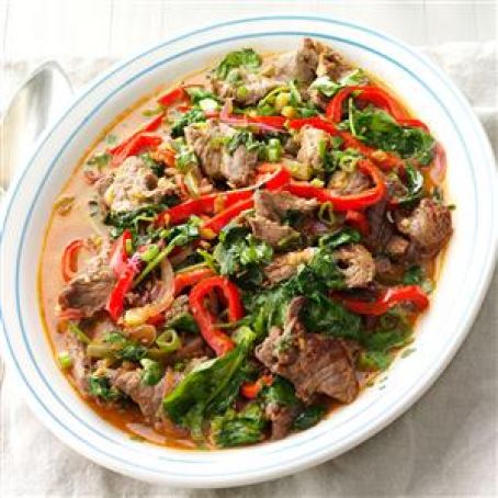 Spicy Beef & Pepper Stir-Fry Recipe