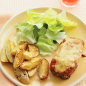 Mini Honey-Mustard Meatloaves with Roasted Potatoes