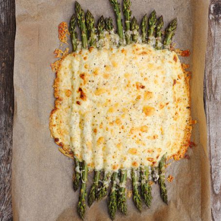 Creamy Asparagus and Aged Cheddar Bake