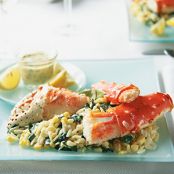 King Crab Legs & Creamy Orzotto