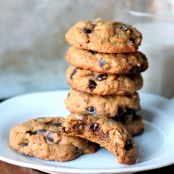 cookie - Peanut Butter Oatmeal Chocolate Chip Cookies {flourless, no butter} | Ambitious Kitchen
