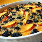 Peach and Blueberry Custard