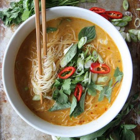 Spicy Thai Noodle Soup