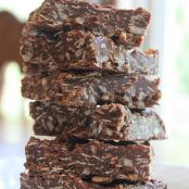 Chocolate Oatmeal No-Bake Bars