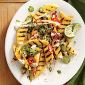 Spicy Grilled Mango with Chiles and Crema