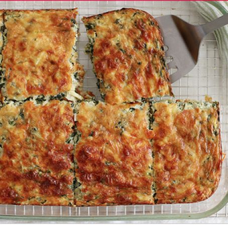 Cheesy Spinach Artichoke Egg Bake