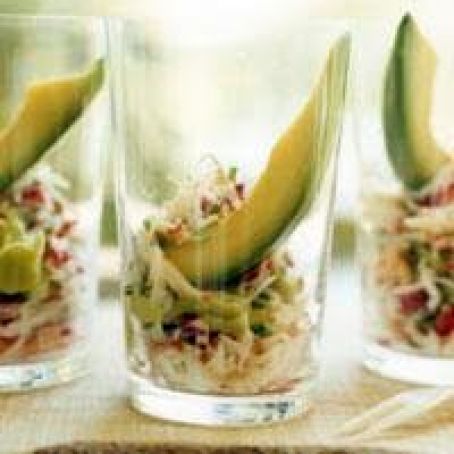 King Crab and Avocado Shooter