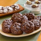 Chocolate Truffle Cookies with Sea Salt