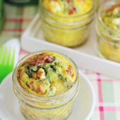 Mini Frittatas in a Jar with Asparagus & Pancetta