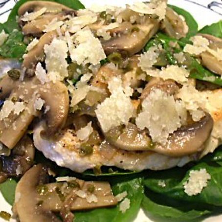 Piccata With Spinach
