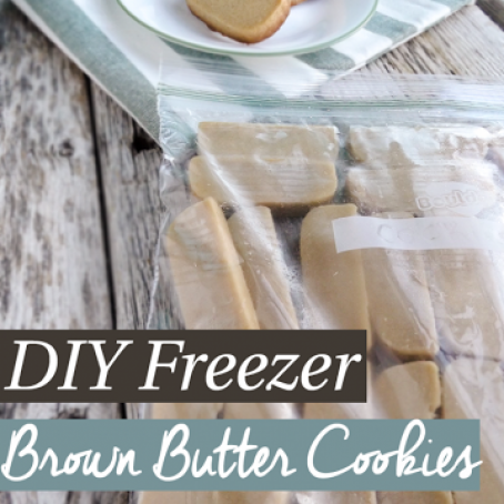 Freezer Brown Butter Cookies