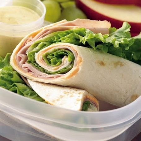 Turkey Tortilla Roll-Ups with Dip