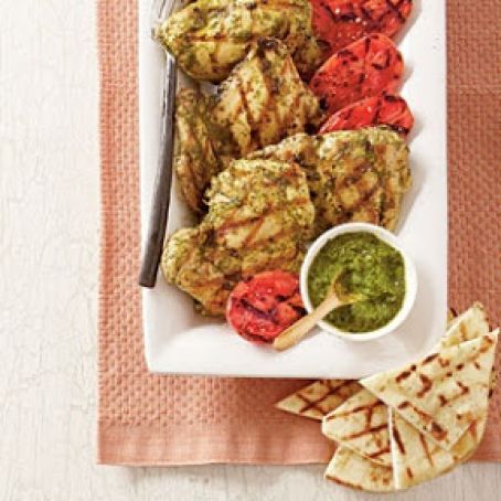 Grilled Spicy Cilantro Chicken