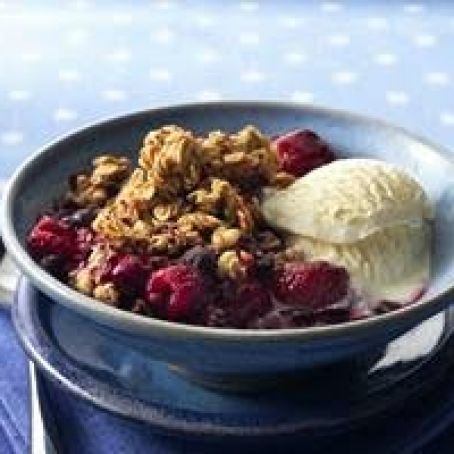 Triple-Berry Granola Crisp