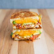 The Masochist (Bacon, Avocado, Cheddar & Feta) Grilled Cheese