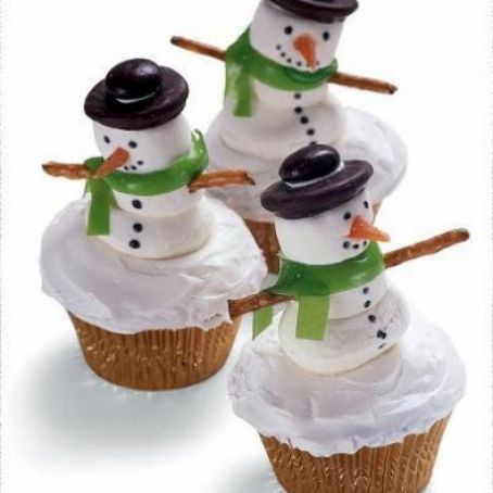 Snowman Cupcake