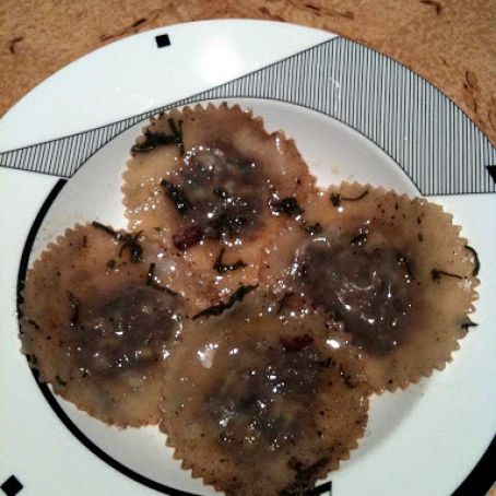Chestnut Ravioli W/ Sage Browned Butter