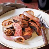Guinness-Marinated Bison Steak Sandwiches