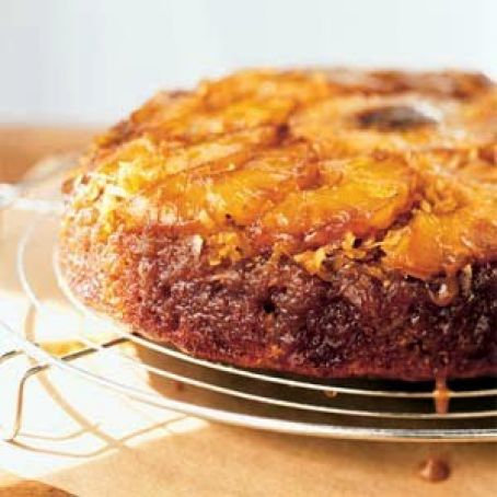 Pineapple-Coconut-Banana Upside-Down Cake