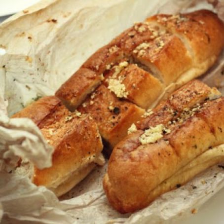 No Butter Garlic Bread