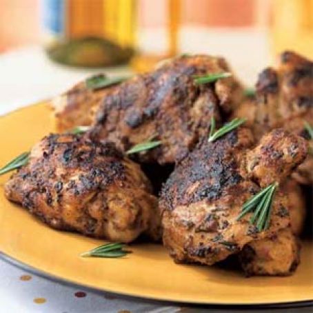 Grilled Chicken with Fresh Grape Glaze