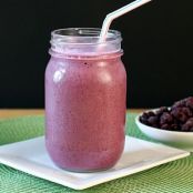 Pomegranate Blueberry Oatmeal Smoothie