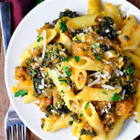Sausage and Mushroom Pasta With Butternut Squash