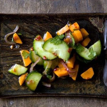 CHIPOTLE SPIKED CARROT & CUCUMBER SALAD