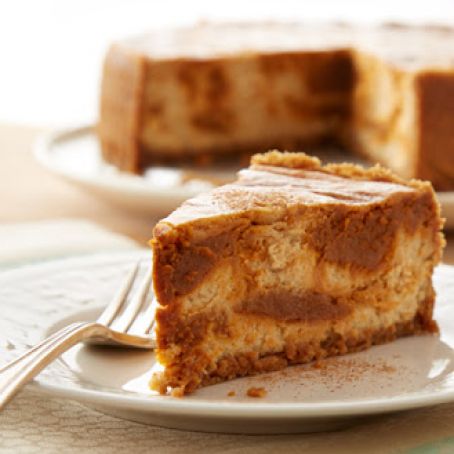 Cinnamon Swirl Sweet Potato Cheesecake