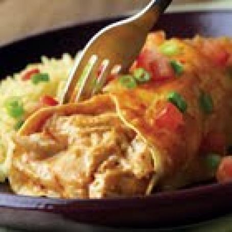 Easy Chicken & Cheese Enchiladas
