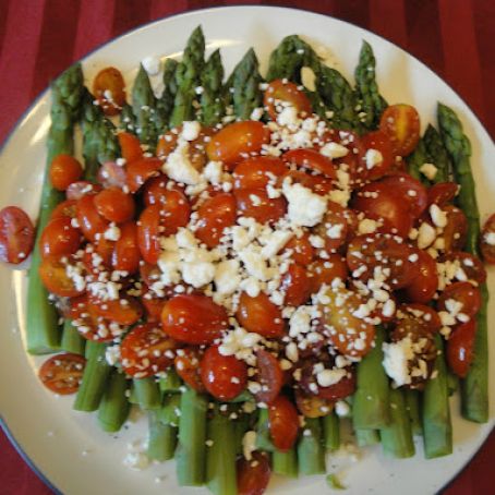 Balsamic Asparagus w/ Cherry Tomatoes