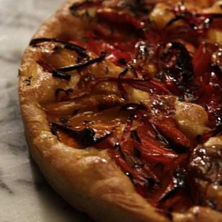 Roasted Pepper and Chile Focaccia