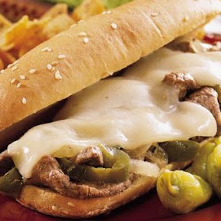 Slow Cooker Philly Cheese Steak Sandwiches