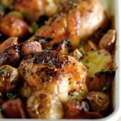 Spanish Chicken with Chorizo and Potatoes