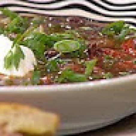 Black Bean Stoup and Southwestern Monte Cristo Sandwiches