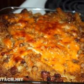 Cheesy Barbacue Beef Casserole