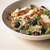 Whole-Wheat Couscous with Pistachios and Blackberries
