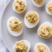 Smoked Salmon Deviled Eggs