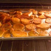 Sides, Carbs (healthy): Sweet Potato Chips Recipe, Baked (WW 1 Pt)