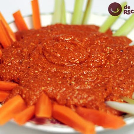 SALSA DE PIMIENTO ROJO Y NUECES