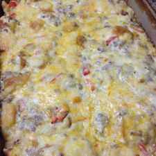 Lisa's King's Hawaiian Roll Sausage Breakfast Casserole