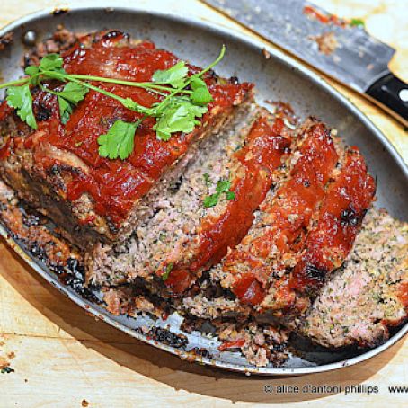 Italian Inspired Bison Meatloaf