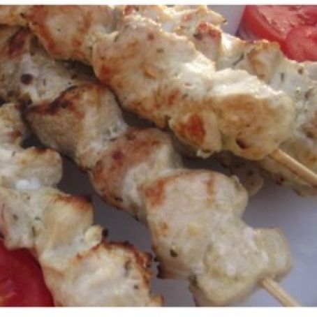 Chicken Souvlaki with Tzatziki