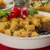 Potato Tot Enchilada Casserole